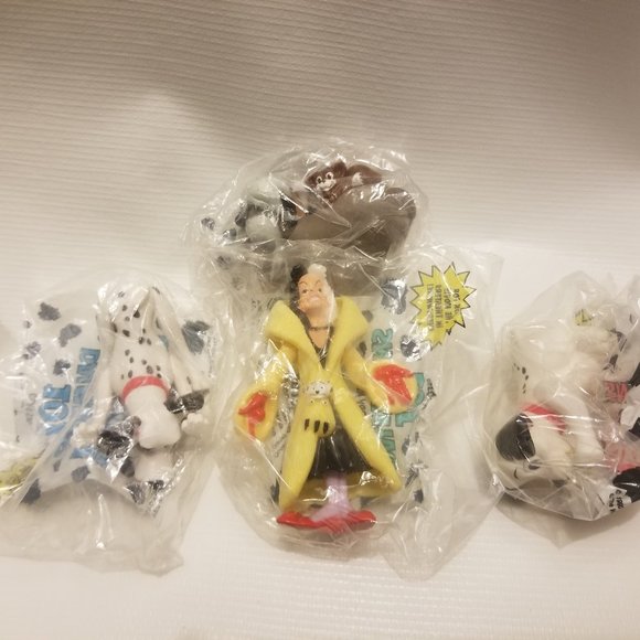 Disney Other - NIB NWOT Cruella and 101 Dalmatians 1990 toys, whole set!
